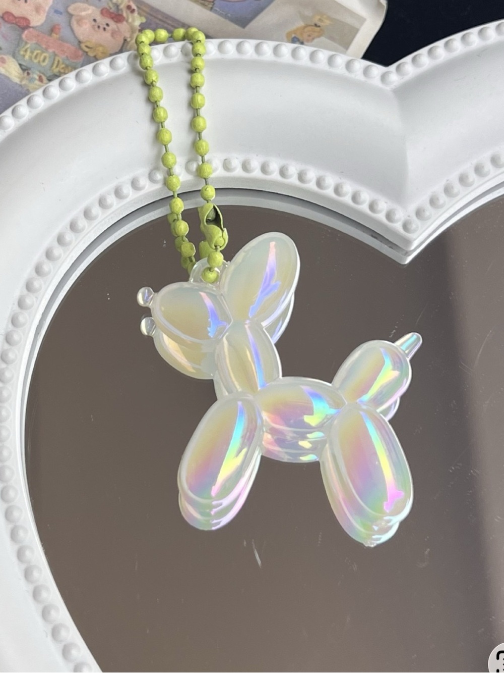 Laser Balloon Dog Bag Charm Set of 3 NIP